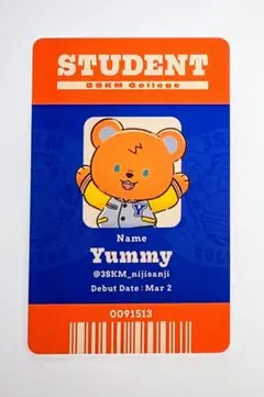 にじさんじ 3SKM College ヤミー OS特典 カード 学生証 さんくま