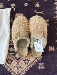 ☆新品 未使用 完売品☆ ZARA メタルディテール　ミュールローファー 美品 ZARA 今季 メタルディテールミュールローファー - メルカリ