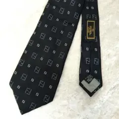 フェンディ ネクタイ シルク イタリア製 ブランド メンズ ブラック FENDI