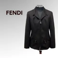 FENDI フェンディ ポリエステル ジップアップジャケット レディース