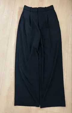 UNIQLO ブラック ワイドパンツ S