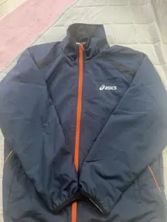 asics ウォームアップウェア ネイビー