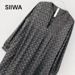 siiwa　アーバンリサーチ ドアーズ ドットインドプリントワンピース