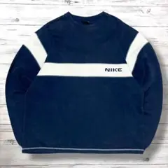 NIKE ナイキ スウェット 刺繍ロゴ M ネイビー 0345
