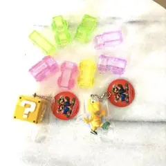 未開封: スーパーマリオ　マスコットフィギュア２点と車８点