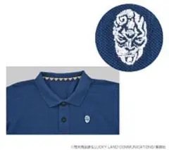 ジョジョの奇妙な冒険 石仮面ポロシャツ NAVY Mサイズ