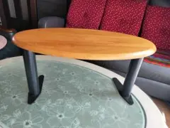 サイドテーブル木製 　 パイプ脚　　飾り台ミニテーブル
