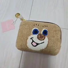 フェイラー　ポーチ　L字ファスナー　ドアップテディ
