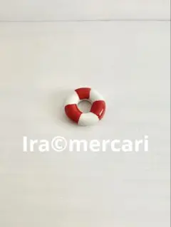 浮き輪　海のフェーブ　フェーヴ　ミニチュア　陶器フィギュア