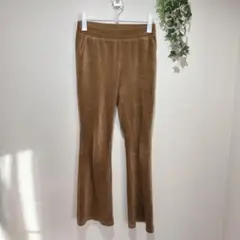 【ユニクロ】コーデュロイフレアパンツ　ブラウン　Lサイズ