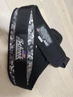 【 未使用・美品】Schiek トレーニングベルト 4004 Sサイズ（迷彩柄）