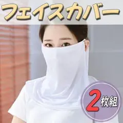 アウトドア キャンプ スノボ ガード ジョギング マスク フェイス カバー 2枚