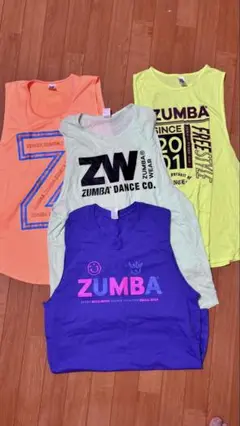 ZUMBA ウェア タンクトップ4枚セット