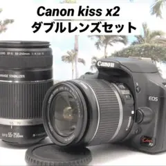 ✨人気機種✨Canon kissX2 ダブルレンズセット 手ぶれ補正 望遠付き