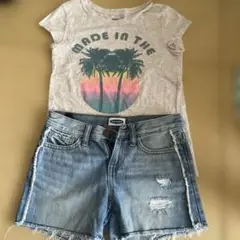 GAPTシャツ　デニム短パン130から140