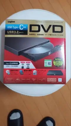ロジテック 外付けDVDドライブ USB3.2 USB Type C