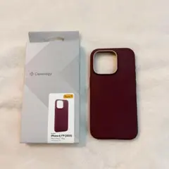 ♪ iPhone15Pro ケース MagSafe対応バーガンディ・ビーン