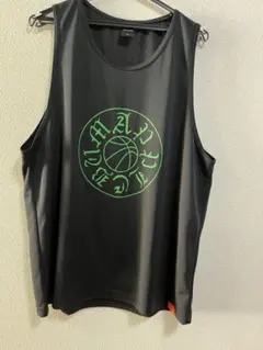 希少✨アップルバム タンクトップ バスケシャツ 宇宙柄 総柄 メッシュ XL 希少✨アップルバム タンクトップ バスケシャツ 宇宙柄 総柄