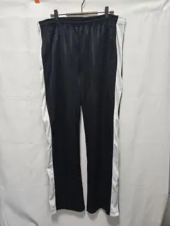 【美品】Kaepa ジャージパンツ サイドライン 黒白　LLサイズ