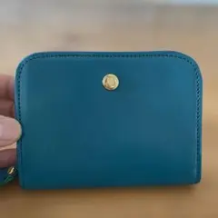 ランバンパリス　小銭入れ　コインケース　エメラルドグリーン　レザー　軽量