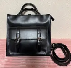 黒　3way バッグ　ショルダーバッグ　ハンドバッグ