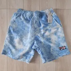 FILA 青白タイダイ柄 ショートパンツ