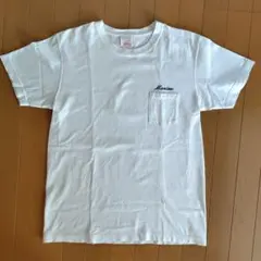 ホワイト Tシャツ Mサイズ Marine刺繍