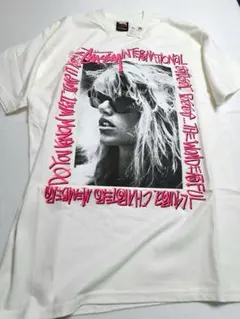 【M・新品】／Stussy ローラ T／ 白 × ピンク・正規品