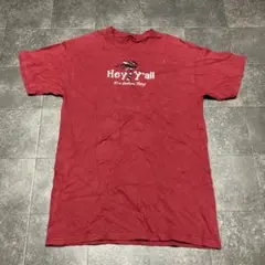 Tシャツ　古着　半袖　レッド　ヴィンテージ　b36