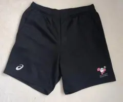 【ASICS】バレーボール パンツ ブラック バボちゃん サイズО