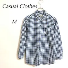 Casual Clothes チェックシャツ（M）メンズ　綿100薄手