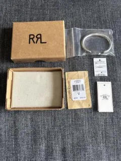 【らふ0311】【超希少】【新品未使用】RRLシルバーバングル 牛革 らふ0311様専用】【超希少】【新品未使用】RRLシルバーバングル