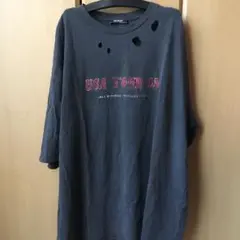 ZARA ビンテージ風ダメージTシャツ