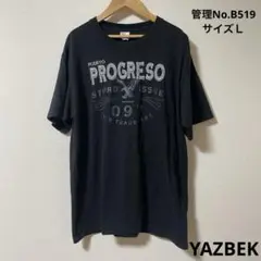 メンズ　USA古着　片面プリント　黒 YAZBEK サイズＬ
