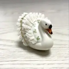 アイリッシュ　ドレスデン　ヴィンテージ アイルランド 白鳥　フィギュリン