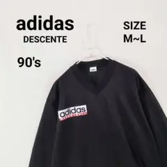 美品! 90s adidas アディダス 銀タグ スウェット ブラック黒 M~L