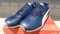 新品未使用 プーマ PUMA ネイビー チューリン3 スニーカー 26.5cm