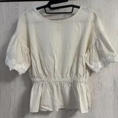 sugar spoon ストライプブラウス　サイズF