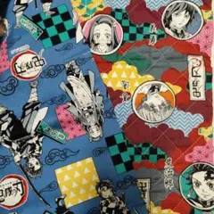 鬼滅の刃 プリント綿生地 キルティング