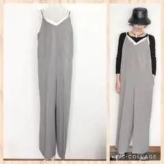 未使用☆une autre セットアップ サロペット ベージュ