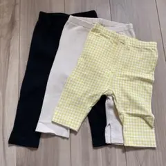 UNIQLO バースデー　パンツ 80cm チェック柄・リブパンツ