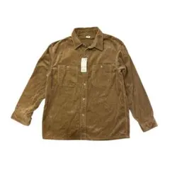 UNIQLO ブラウン 長袖シャツ L 新品未使用　タグ付き