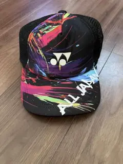 YONEX ブラックALL JAPAN キャップ