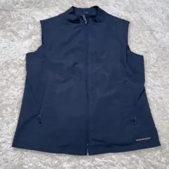 【美品】バーバリーゴルフ　ベスト　ナイロン　ジップ　ブラック　S