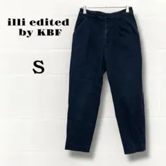 イリエディテッドバイケービーエフ　テーパードパンツ　S ブラック　小さいサイズ