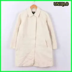 UNIQLO ハーフコート トレンチコート オフホワイト M
