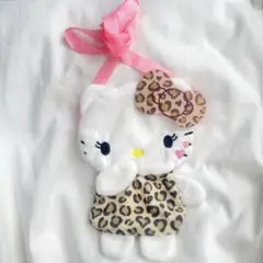 ハローキティ ぬいぐるみポシェット ヒョウ柄 レオパード キティちゃん サンリオ