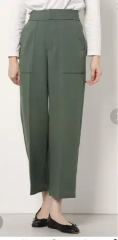 ♦︎11シップス　クロップドパンツ　Sサイズ　グリーン