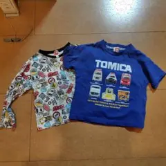 トミカ 半袖 & ロング T シャツ2枚セット