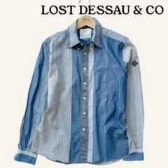 LOST DESSAU & CO ボタンダウンシャツ メンズ 長袖 ストライプ